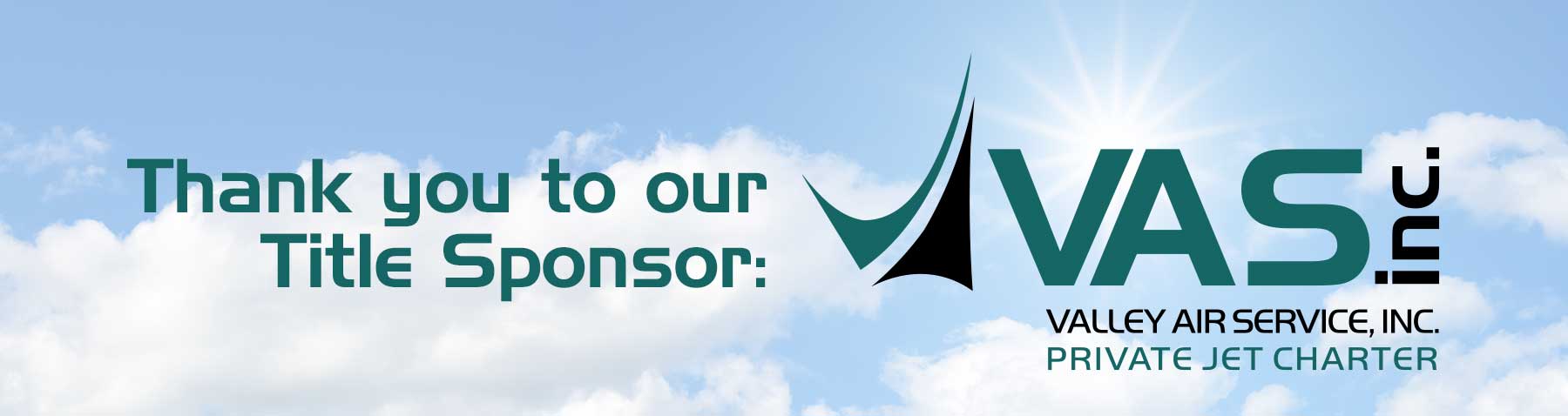 Thank You to our Title Sponsor: Valley Air Service, Inc.